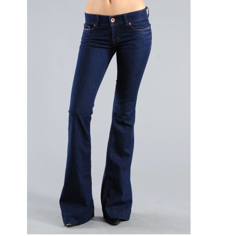 J Brand 28 NWT Ink Blue Low Rise Flare Jeans